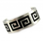 Bague Acier 'Zeus' Noir Argent&eacute; 60 must