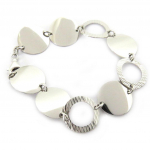 Altesse [L5351] - Bracelet Argent 'Chor&eacute;graphie' 20 cm 18 mm h&otilde;be