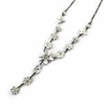 Les Tr&eacute;sors De Lily [N8441] - Collier Cr&eacute;ateur 'Paradis Floral' blanc valge