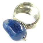 Bague 'Mineralia' bleu argent&eacute; 52 sinine