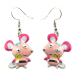 Les Tr&eacute;sors De Lily [P6825] - Roosad  Mouse  disaink&otilde;rvar&otilde;ngad - 22x18 mm Heleroosa