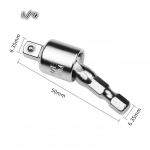 360 kraadi 1/4 3/8 tuulepartii elektriline mutriv&otilde;ti kuuskantk&auml;epide nelinurkse peaga varruka teisendust&ouml;&ouml;riista &uuml;hendusvarras 1/4