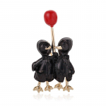 Blucome emailiga topeltpardid &otilde;hupallide prossidega naistele, meestele, kuldse v&auml;rviga loomapaari pulmaehted banketi prossidega must