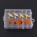 Sougayilang 4 tk kalap&uuml;&uuml;gi landi komplekt P&ouml;&ouml;rlev vasest litriga sulekonks Hardbait metallist s&ouml;&ouml;t karbiga 4pcs set