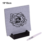 Korduvkasutatav Buddha tahvli kunstniku tahvliv&auml;rv vesipintsli ja statiiviga, mis vabastab survet 19 x 18cm Board