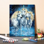 DIY v&auml;rvid numbrite j&auml;rgi &otilde;limaali komplekt L&otilde;uend DIY &otilde;limaal numbrite j&auml;rgi Seinakunsti kaunistused kodukinki kunstiks ja hobideks 40x50cm no frame