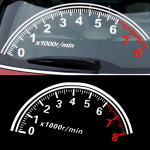 DYS Auto Shop Moe peegeldav autokleebis Tagumine esiklaasi spidomeetri dekoratiivgraafika kleebis