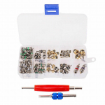 102tk auto R134a/R12 kliimaseadme klapi s&uuml;damiku ja eemaldaja t&ouml;&ouml;riistakomplekt 1/4'' 5/16'' 102Pcs