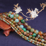 &Uuml;mmargused naturaalsest paabulinnuhhaadist kivist helmed ehete valmistamiseks DIY k&auml;ev&otilde;ru kaelakee materjal 4/6/8/10/12 mm kiud 15'' 4mm 89pcs