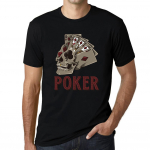 Graafiline meeste T-s&auml;rk &ndash; Royal Flush s&auml;rk &ndash; Gold Teeth Skull Poker Tee XS must
