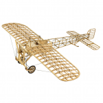 DWH VX14 1:23 m&otilde;&otilde;tkava 380 mm tiibade siruulatusega lennuk staatiline puidust isetegemise ehitusmudel Bleriot XI lennuk khaki