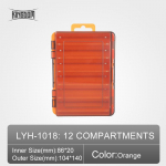 Kingdom Fishing Box 12 14 sektsiooniga kalap&uuml;&uuml;gi tarvikud peibutis Konks Kastid hoiuruum Kahepoolne kvaliteetne