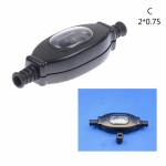 Veekindel In Line l&uuml;liti Juhtl&uuml;liti &uuml;mmargune traat topeltl&otilde;ike l&uuml;liti tolmu l&uuml;liti 2*0.75cm