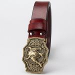 Meeste Cow Bull sileda pandlaga tsingisulamist v&ouml;&ouml; Meeste punk rock ehtsast nahast rihmad vabaaja meeste aksessuaarid 125cm