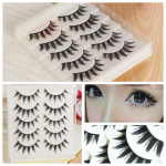 Hot Fashion kosmeetiline meik v&otilde;ltsripsmed, pikad paksud looduslikud ripsmepikendused