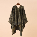 Triibuline lillev&auml;rv, mis sobib reisimiseks ja m&auml;ngimiseks, soe imitatsioon ka&scaron;miirist sall khaki