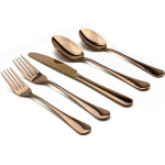 5 tk / komplekt Rose Gold Peegel poleeritud riistad roostevabast terasest h&otilde;ben&otilde;ude komplekt s&ouml;&ouml;giriistade komplekt lauan&otilde;ud s&ouml;&ouml;ginuga kahvel magustoidu lusika komplekt