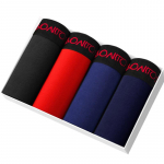 BONITOS 4tk Prindiga bokserid meestele Puuvillane meeste alusp&uuml;kste komplekt Seksikas meeste aluspesu XL