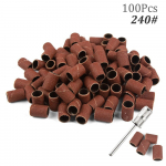 100 tk k&uuml;&uuml;nte lihvimisribad K&uuml;&uuml;nte puuritera tarvikud manik&uuml;&uuml;ri masina jaoks Geellaki eemaldamise manik&uuml;&uuml;ri t&ouml;&ouml;riist 80# 120# 180# 240#