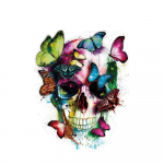 Teemantmaalimise komplekt 5D tikandite maalimise komplekt v&auml;&auml;riskivide ristpistes meisterdamiseks pealuu mosaiik 3D kingitus &uuml;mmarguse teemandiga 35x35cm