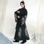 Hanfu hommikumantlid meeste traditsioonilise hiina tangi d&uuml;nastia stiilis vehkleja lava cosplay riided S