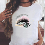 Teeprint Naiste riietus Silmad Ripsmed Trend armas 90ndate stiil, suvine naiste T-topp vabaaja l&uuml;hikeste varrukatega naiste mood graafiline T-s&auml;rk S