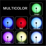 1 tk USB p&auml;ikeseloojangu projektorlamp atmosf&auml;&auml;rilamp Romantiline LED-&ouml;&ouml;valgusti magamistoa kohvipoe reaalajas kaunistamiseks mitmev&auml;rviline