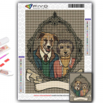 5D DIY teemanttikandid Armsad koerad ja kassipojad Teemantmaaling Mosaiik Kodukaunistus Full Round 20X30CM