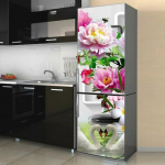 Geomeetrilise mustriga seinak&uuml;lmiku kleebised s&ouml;&ouml;gitoa jaoks kodukaunistamiseks tellised tassikapp Toit Vin&uuml;&uuml;l Art Seinakleebised K&uuml;lmik 60x180cm(1 pcs)