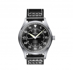 Ratio Skysurfer Pilot Black Sunray Dial Leather Automatic RTS321 200M Meestekell