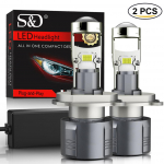 2tk H4 H7 LED esitule projektori objektiiv H8 H11 9005 HB3 9006 HB4 9012 Hir2 auto LHD RHD pirnid Canbus 100W 30000LM v&otilde;imas mini esilatern LHD-H11 H8 H9