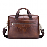 Meeste nahast k&auml;ekott K&auml;ekott Crossbody &otilde;lakott Office School College Business jaoks must
