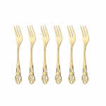 &Scaron;ampanja kullast s&ouml;&ouml;gin&otilde;ude komplekt roostevabast terasest k&ouml;&ouml;gin&otilde;ud noad lusikad kahvlid &otilde;htus&ouml;&ouml;gikomplekt kodupeole pulmadeks 6pcs cake fork