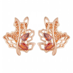 Kineli punased tsirkoonist s&uuml;gisk&otilde;rvar&otilde;ngad naistele roosa kullav&auml;rvi peened ehted