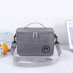 Pikniku isoleeritud s&ouml;&ouml;gikarp kaasaskantav jahutuskott, suure mahutavusega veekindel l&otilde;unakott piknikukott S hall v&auml;rv