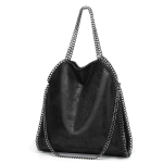 Naiste k&auml;ekott Uus ketiga &otilde;lakott Naiste kott Luksuslikud k&auml;ekotid Kett-kott Pehmed kotid K&otilde;rge kvaliteediga Crossbody Disainer-tote kotid naistele One Size black