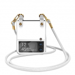 Moodne telefonirihma kaasaskantav &uuml;mbris Samsung Galaxy Z Flip 4 5g Flip4 Flip3 Flip 3 5 Flip5 Zflip3 Zflip4 objektiivi klaaskile kate for Samsung z flip 3 must