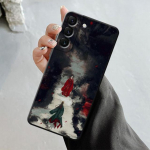 Kest Samsung Galaxy S23 S22 S21 S20 Fe Ultra S10 S9 S8 Plus Note 20ultra 10plus &uuml;mbrisele Jaapani Samurai maastiku tindiga maalimine Samsung Note 10 Plus