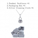 P&auml;ris 1,0-karaadine moissaniidist kaelakee Luksuslik 925 Sterling h&otilde;bedast k&otilde;rvitsa ripatsiga kaelakeed naistele pruudi s&auml;delevad pulmaehted