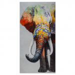 Seinakunsti maalimine l&otilde;uend Plakat ja tr&uuml;kis Loomade pildid Loomade tr&uuml;kised Plakat &Otilde;lielevant elutoa kodukaunistuseks Ilma raamita 20cm&times;40cm No Frame