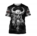 Vintage Viking meeste T-s&auml;rk &Uuml;markaelusega Oversized Retro Tee l&uuml;hikeste varrukatega s&auml;rk Top 3D Heavy Metal Punk Streetwear Meeste riided XL