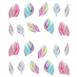 Nail Feather Art Water Transfer Kleebis Vikerkaar 1 Sheet