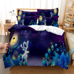 Halloweeni voodipesu tekikate Padjap&uuml;&uuml;r 3/2 t&uuml;kki Kodu Magamistoa voodipesukomplekt &Uuml;heinimesevoodi t&auml;issuuruses kodukaunistus DE 100x135cm