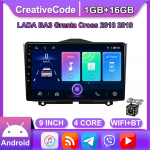GPS-navigatsioonis&uuml;steem LADA GRANTA Cross 2018-2019 2-Din Android WiFi-auto multimeediumipleier Automaatne stereo FM raadiopeakomplekt 2+32GB 1+16GB