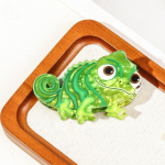 Loomingulised Kawaii loomakarvad k&uuml;&uuml;nised atsetaatkiust v&auml;rvilised hani pingviini papagoi linnu juukseklambrid naiste/t&uuml;drukute juuste aksessuaarid 3.5*2.7cm