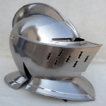 Keskaegne l&auml;hikiiver Lahingu Warrior Knight Armor kiiver Suurep&auml;rane k&auml;sitsi valmistatud koopia