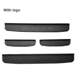 Offroad auto l&auml;vepaku kaitseplaat Jooksulaua pedaali kleebise kate Jeep Wrangler JL jaoks With LOGO