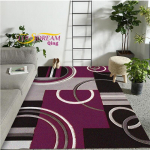 Moodne moodne kohev pehme vaip punane must keerlev valge ala vaip Kaasaegne abstraktne vaip 150x200cm