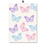 Groovy Leaf Matisse Pastellroosad plakatid ja tr&uuml;kised Seinakunst Retro Funky L&otilde;uend Maalimine Pildid Esteetiline kolledžitoa sisustus 21X30cm No Frame