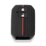 Suzuki Swift 2017 2018 Skin Fob Shell Holder 2 nupuga silikoonist auto kaugjuhtimispuldi v&otilde;tmekaane &uuml;mbris must